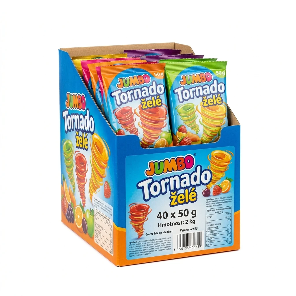 Jumbo Tornado želé 40 x 50 g