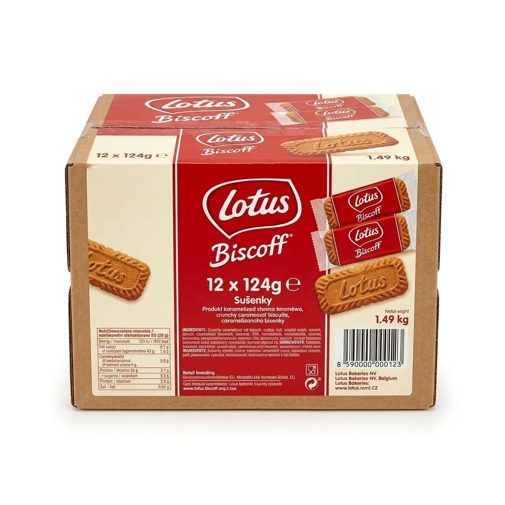 Lotus Biscoff sušenky 12 x 124 g