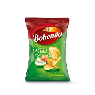 Bohemia Chips smetana/cibule 18 x 60 g