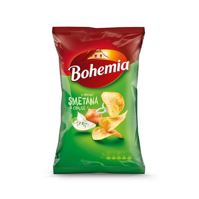 Bohemia Chips smetana/cibule 18 x 130 g