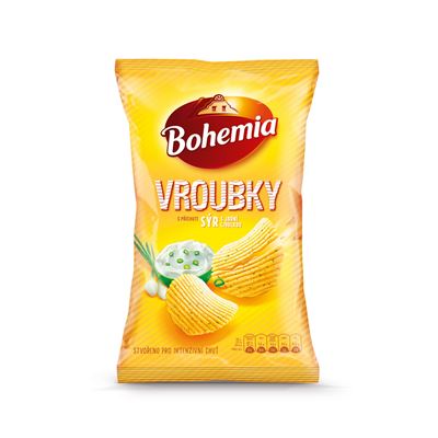 Bohemia Vroubky sýr/jarní cibulka 18 x 120 g