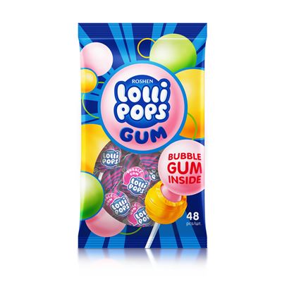 ROSHEN Lollipops Lízátka se žvýkačkou 920 g