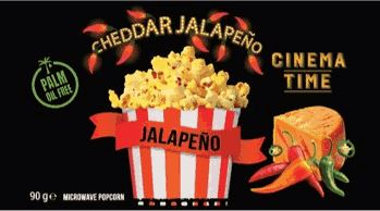 CINEMA TIME Popcorn Jalapeňo 12 x 90 g