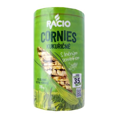 RACIO Cornies se lněným semínkem 115 g