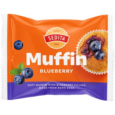 SEDITA Muffin Blueberry/borůvka 18 x 43 g