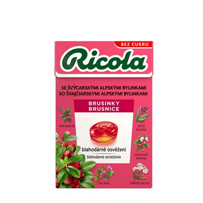 Ricola Brusinky Bonbóny bez cukru 20 x 40 g