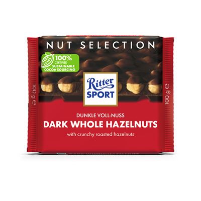 Ritter Sport Čokoláda hořká celé ořechy 100 g