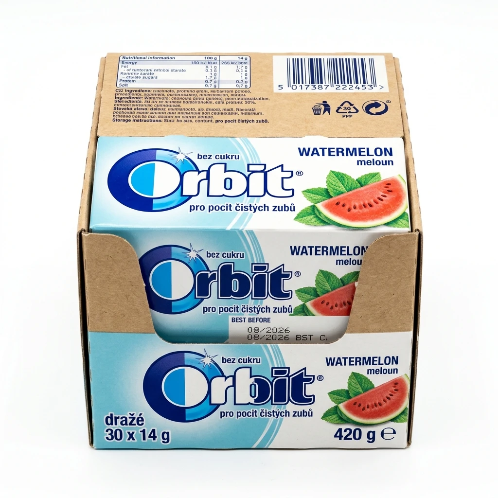 Orbit Watermelon/meloun dražé 30 x 14 g