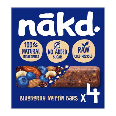 NAKD Blueberry/borůvka Muffin 4 x 35 g