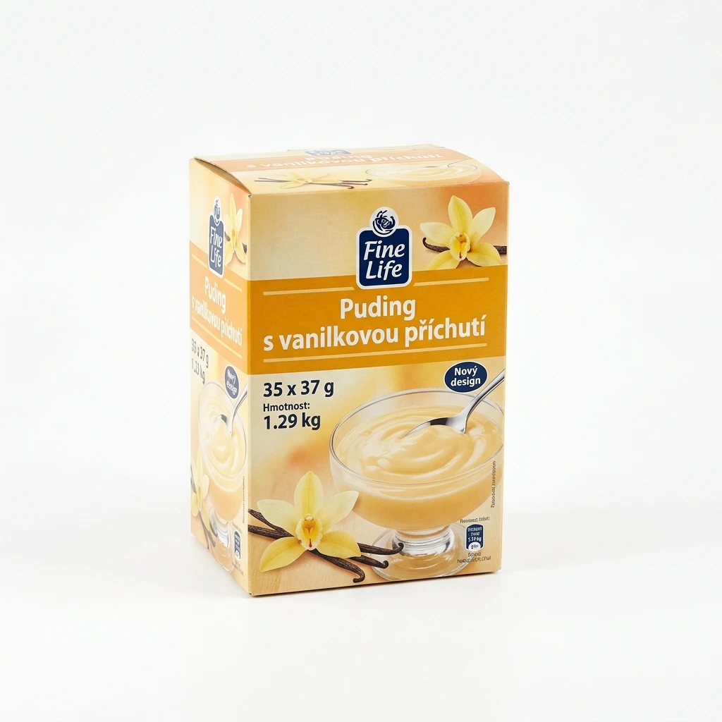 Fine Life Puding s vanilkovou příchutí 35 x 37 g