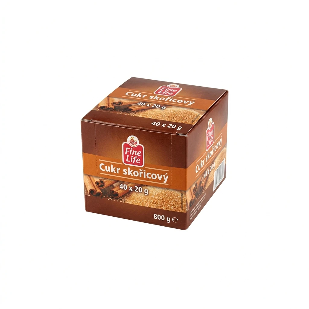Fine Life Cukr skořicový 40 x 20 g