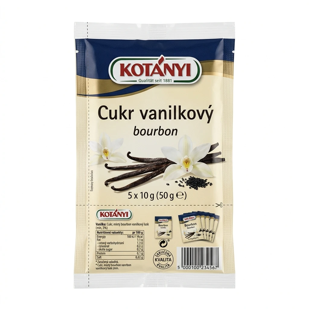 KOTÁNYI Cukr vanilkový bourbon 5 x 10 g