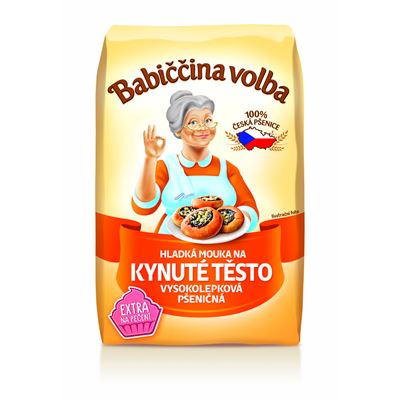 Babiččina volba Mouka hladká na kynuté těsto 4 x 1 kg