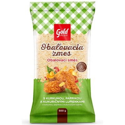 Gold Plus Obalovací směs s kurkumou, paprikou a cornflakes 500 g