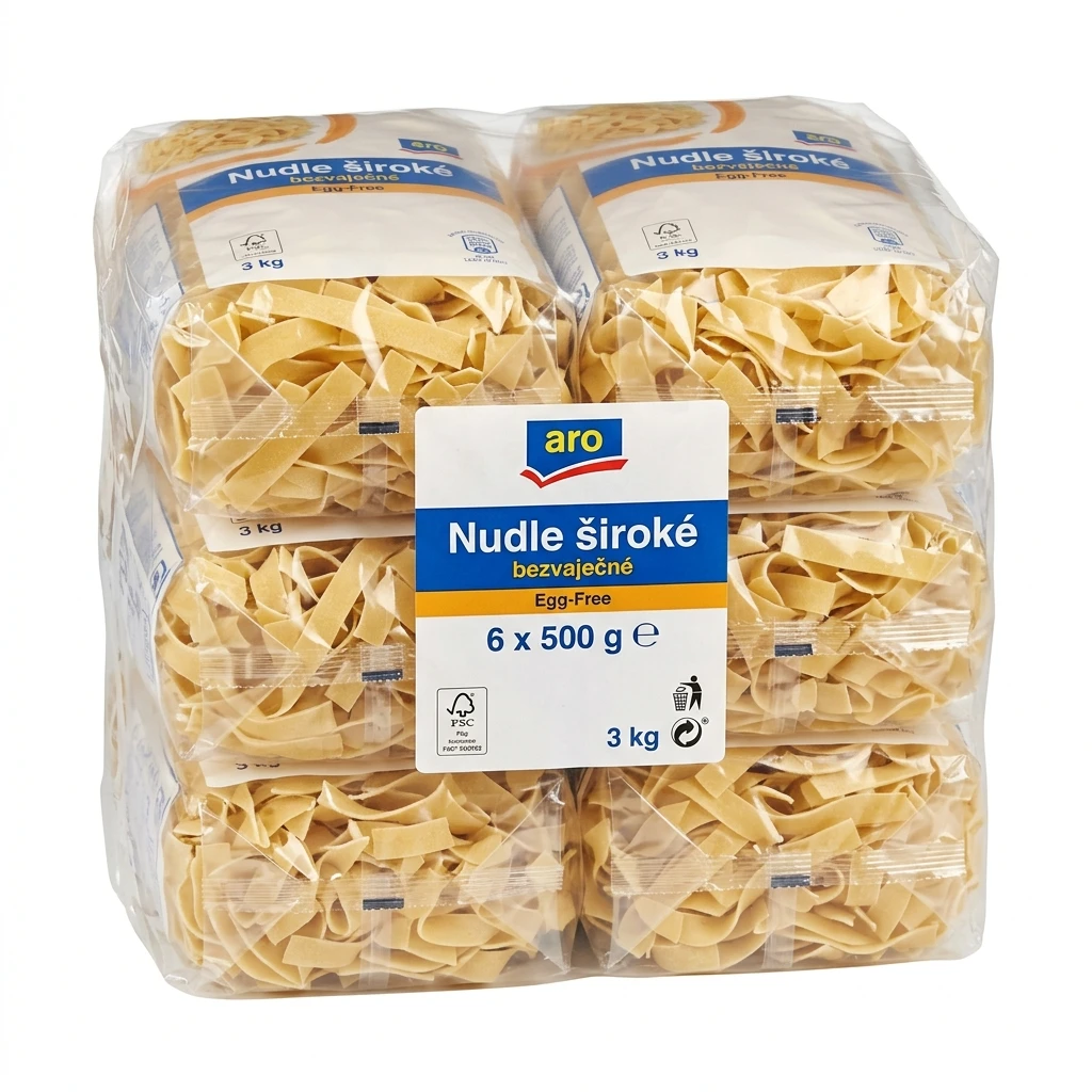 aro Nudle široké bezvaječné 6 x 500 g