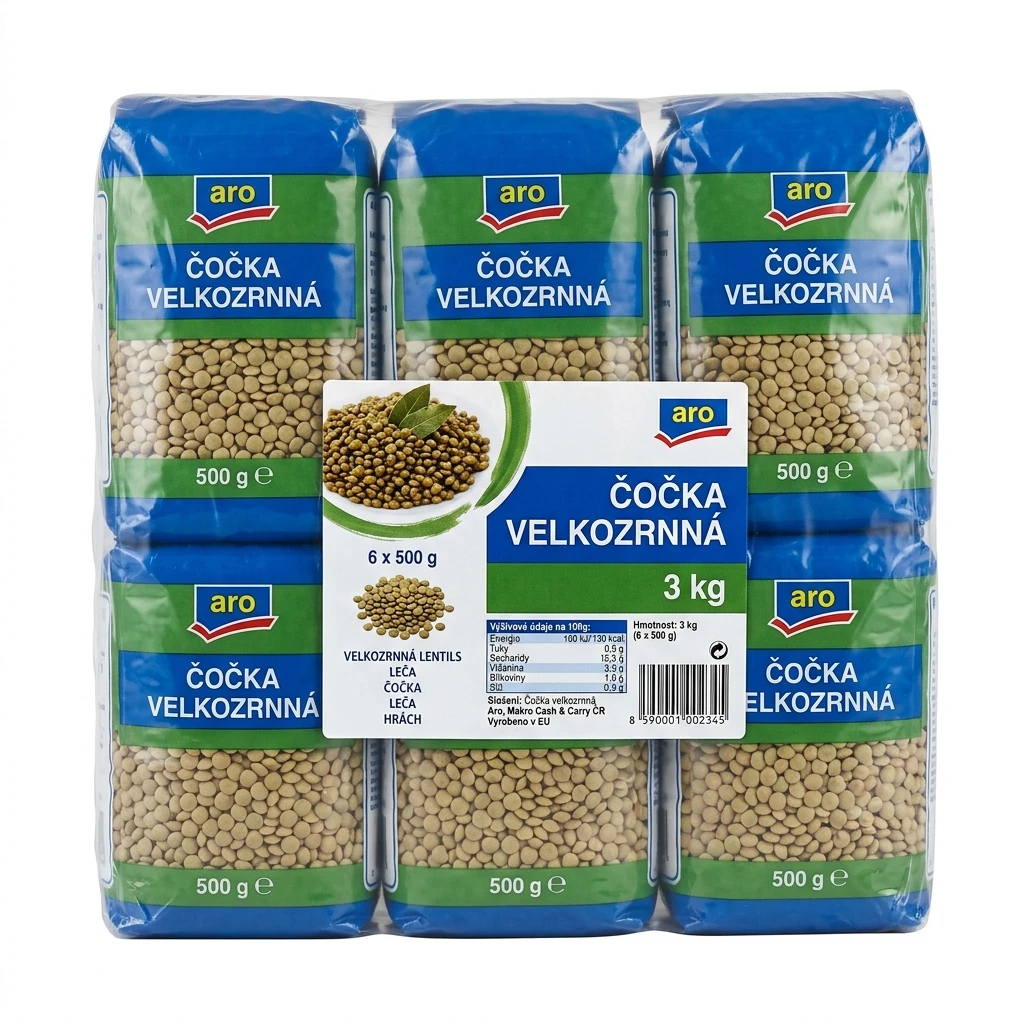 aro Čočka velkozrnná 6 x 500 g