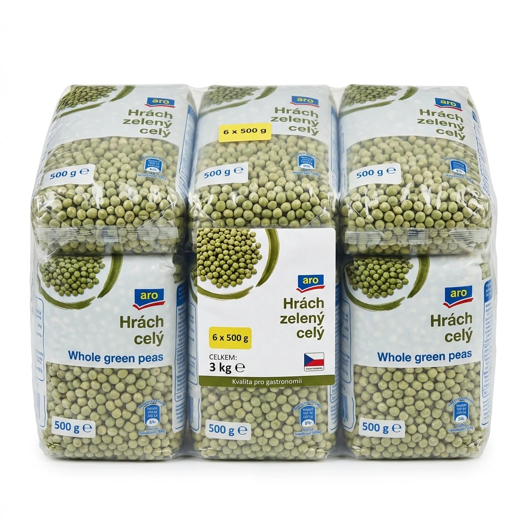 aro Hrách zelený celý 6 x 500 g