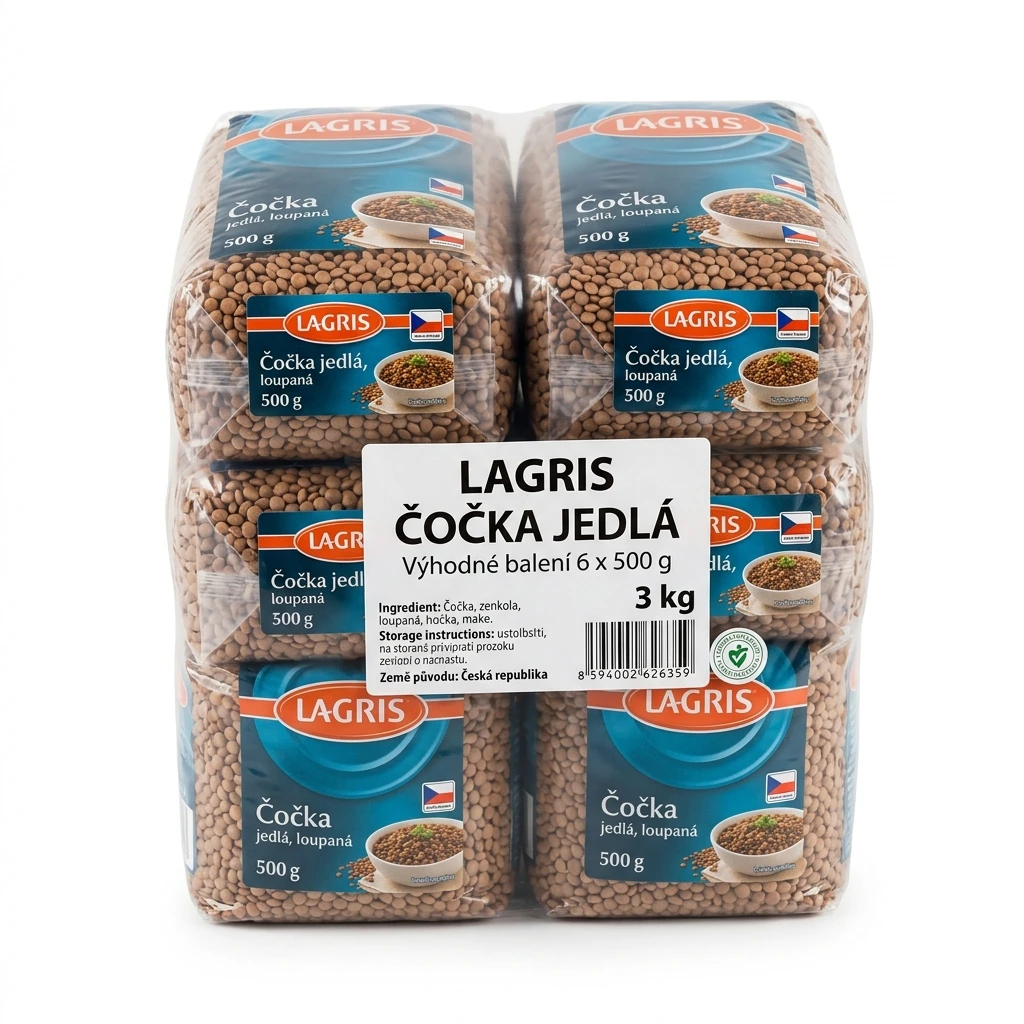LAGRIS Čočka jedlá 6 x 500 g