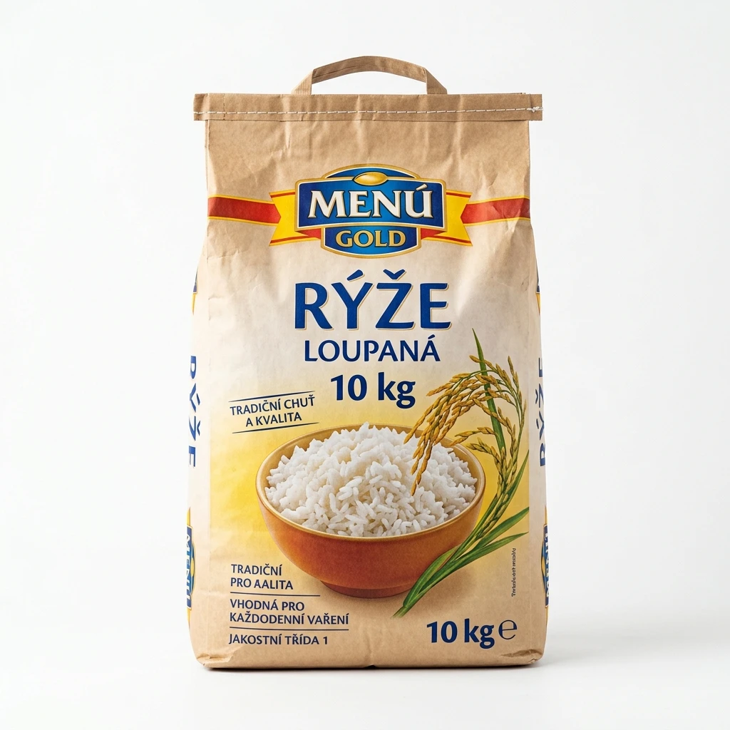 MENU GOLD Rýže loupaná 10 x 1 kg