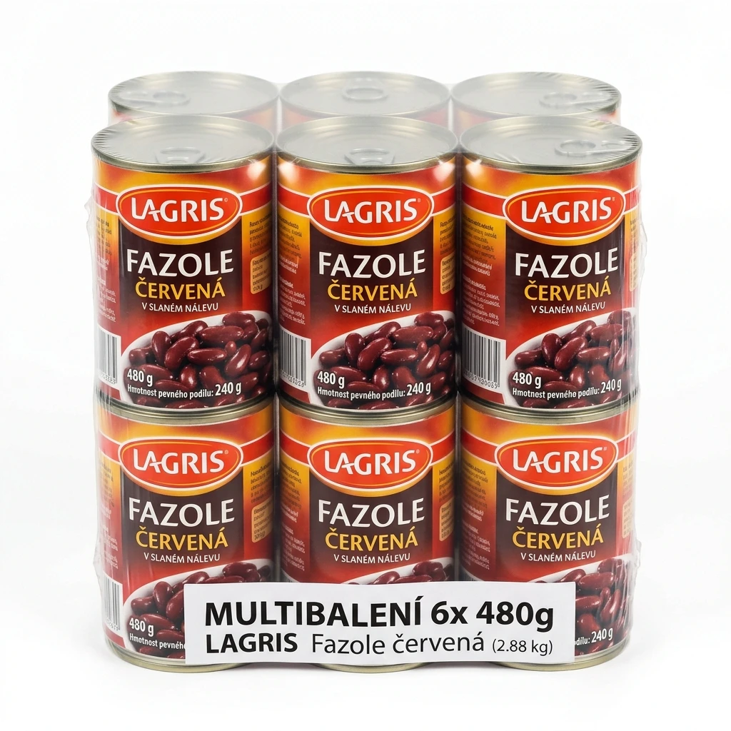 LAGRIS Fazole červená 6 x 480 g