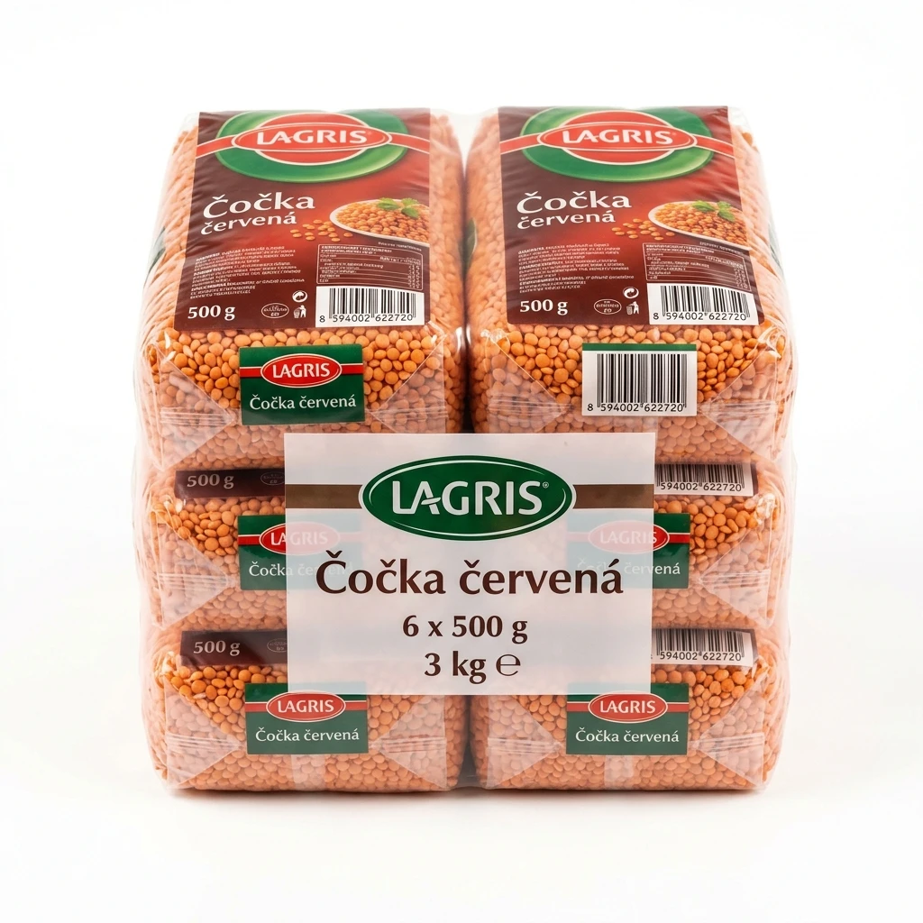 LAGRIS Čočka červená 6 x 500 g