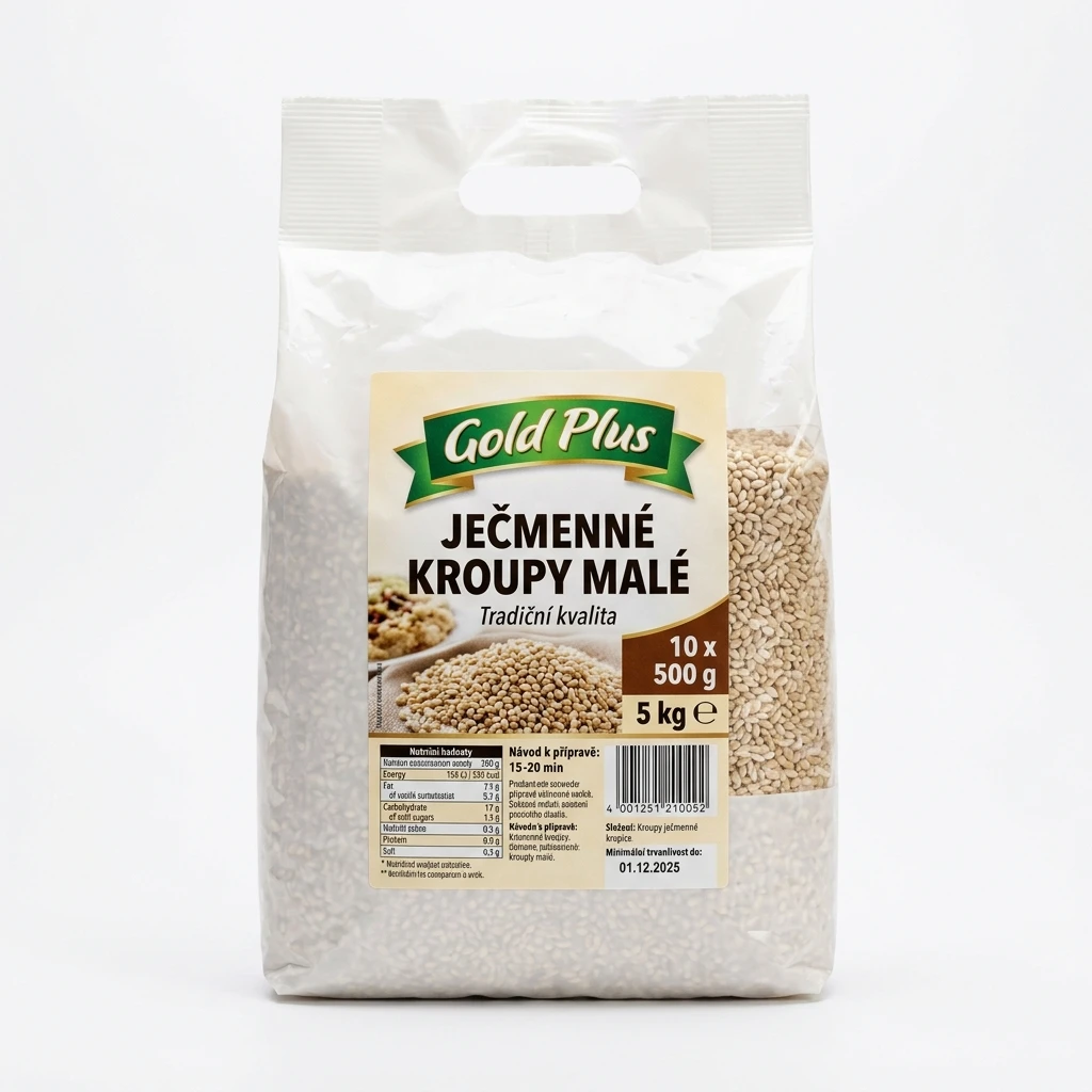 Gold Plus Ječmenné kroupy malé 10 x 500 g