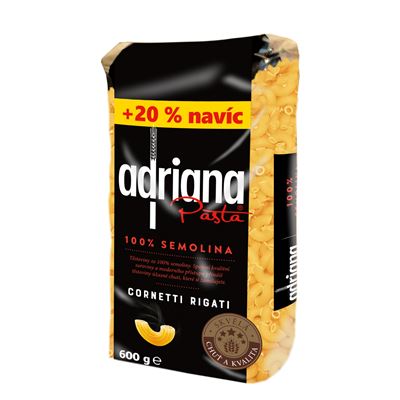 adriana Těstoviny kolínka střední semolinové 600 g