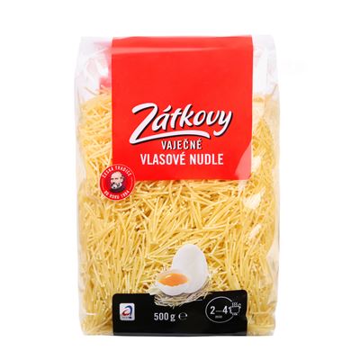 Zátkovy Nudle vlasové vaječné 12 x 500 g