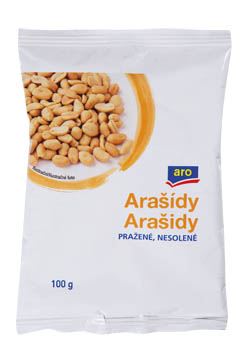 aro Arašídy pražené nesolené 5 x 100 g