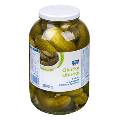 aro Okurky sterilované 9 - 12 cm 3,5 kg