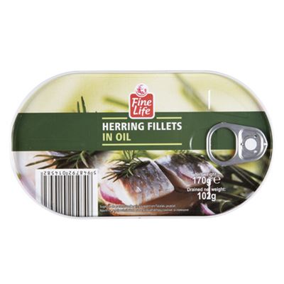 Fine Life Sleď filety v rostlinném oleji 170 g