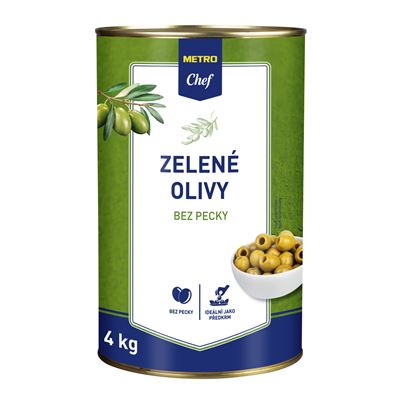 METRO Chef Olivy zelené bez pecky 4000 g