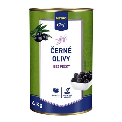 METRO Chef Olivy černé bez pecky 4000 g
