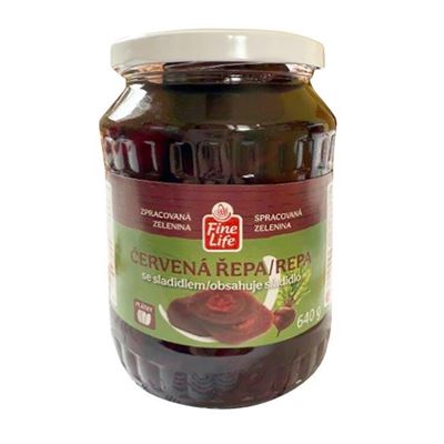 Fine Life Řepa červená plátky 4 x 640 g