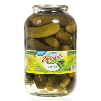 Znojmia Okurky sterilované 7 - 9 cm 3,5 kg