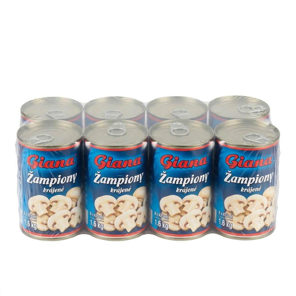 Giana Žampiony krájené 8 x 425 ml