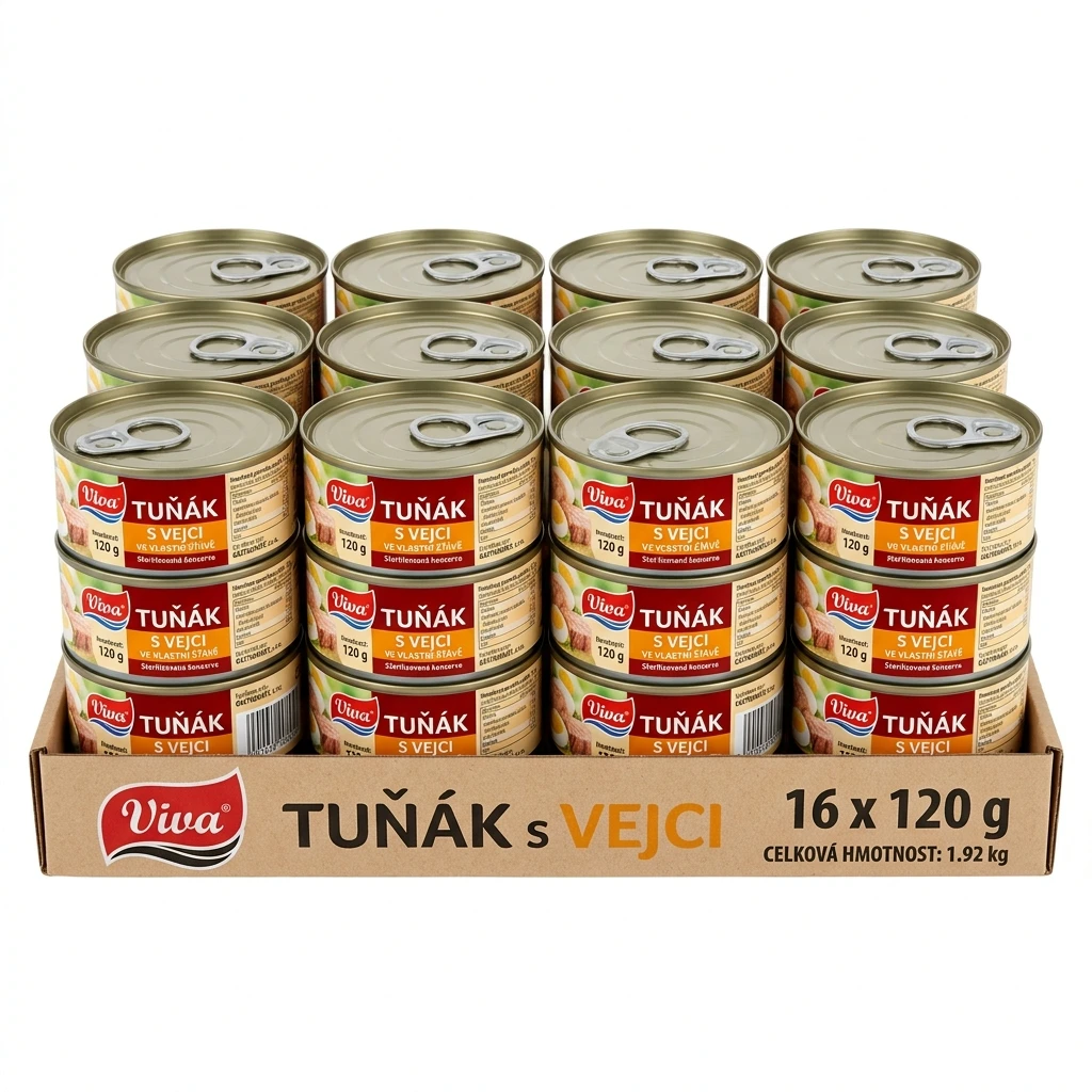 Viva tuňák s vejci 16 x 120 g