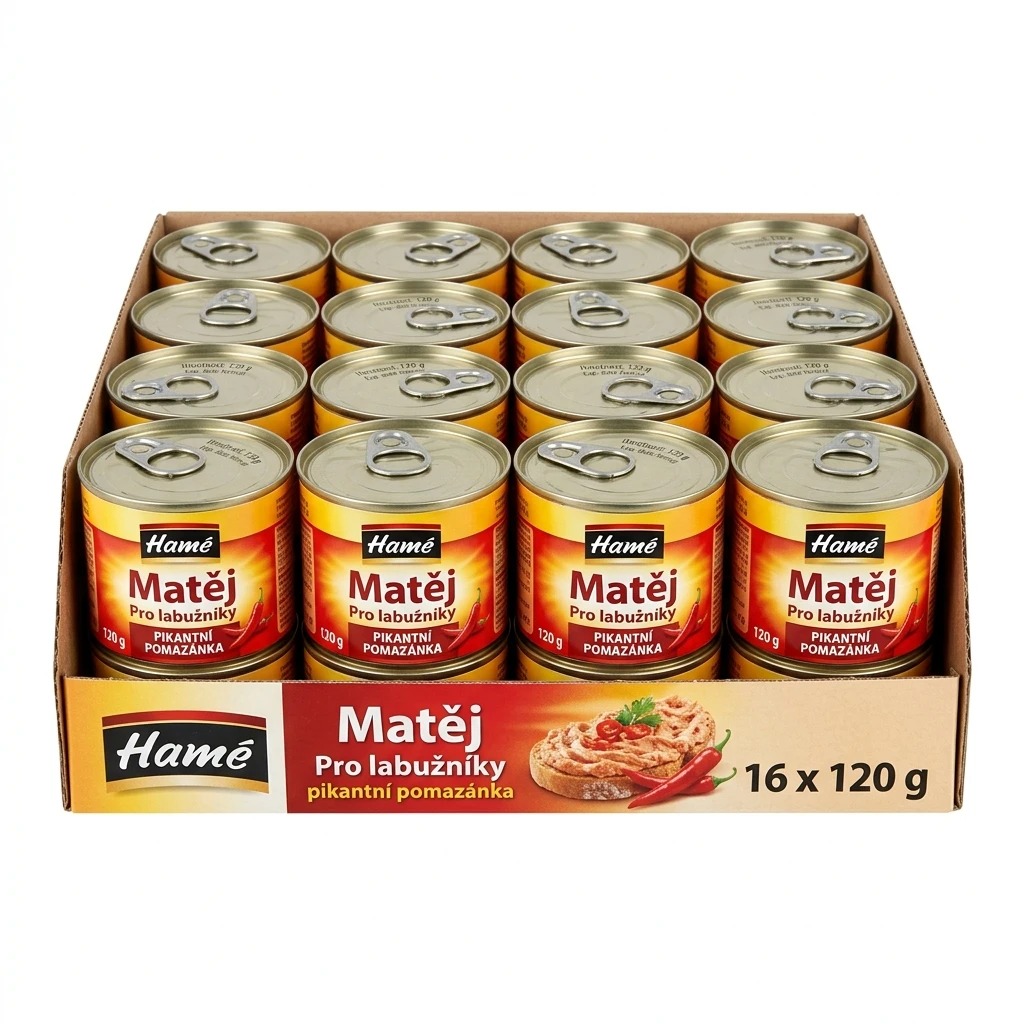 Hamé Matěj Pro labužníky pikantní pomazánka 16 x 120 g