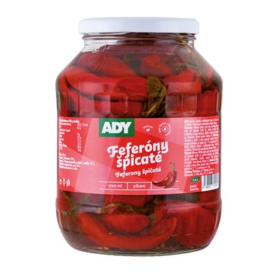 ADY Feferony špičaté pálivé 1,3 kg