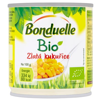 Bonduelle Kukuřice zlatá BIO 12 x 212 ml