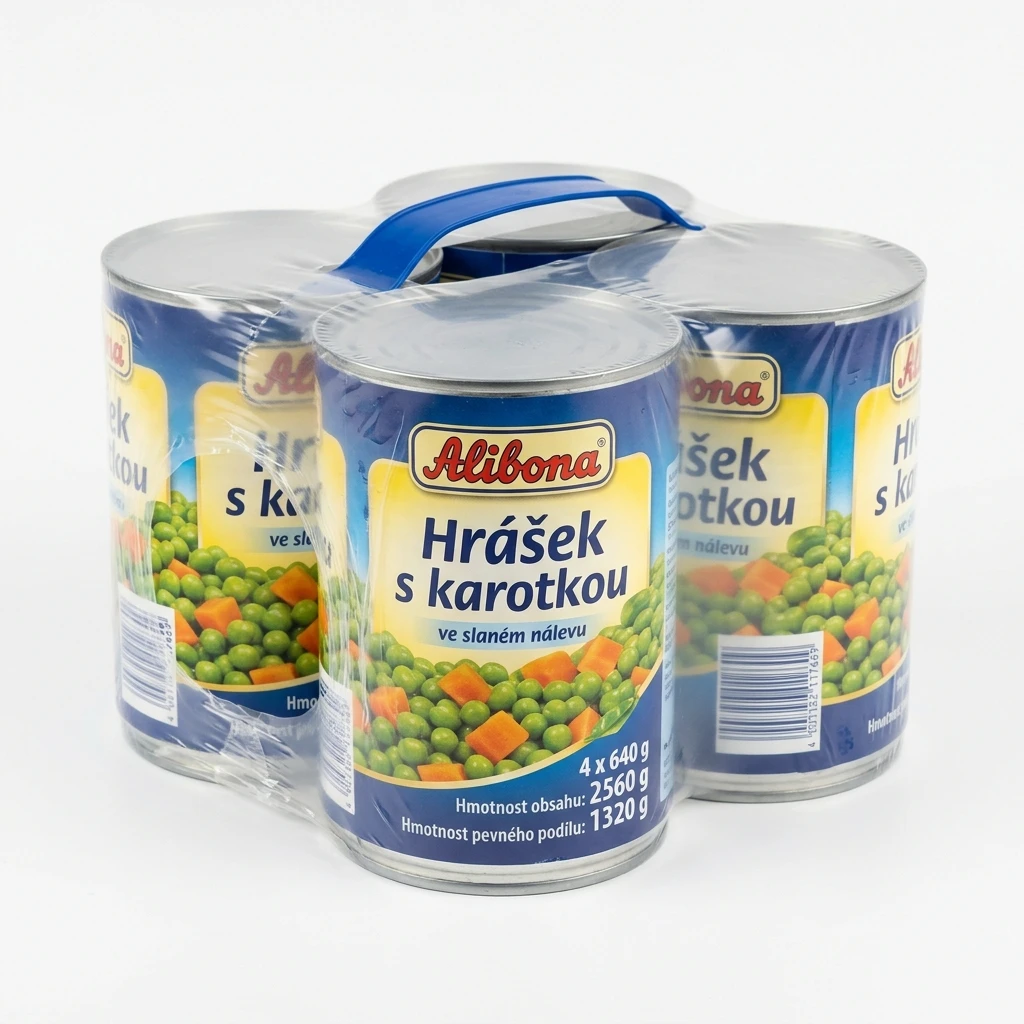 Alibona Hrášek s karotkou 4 x 640 g