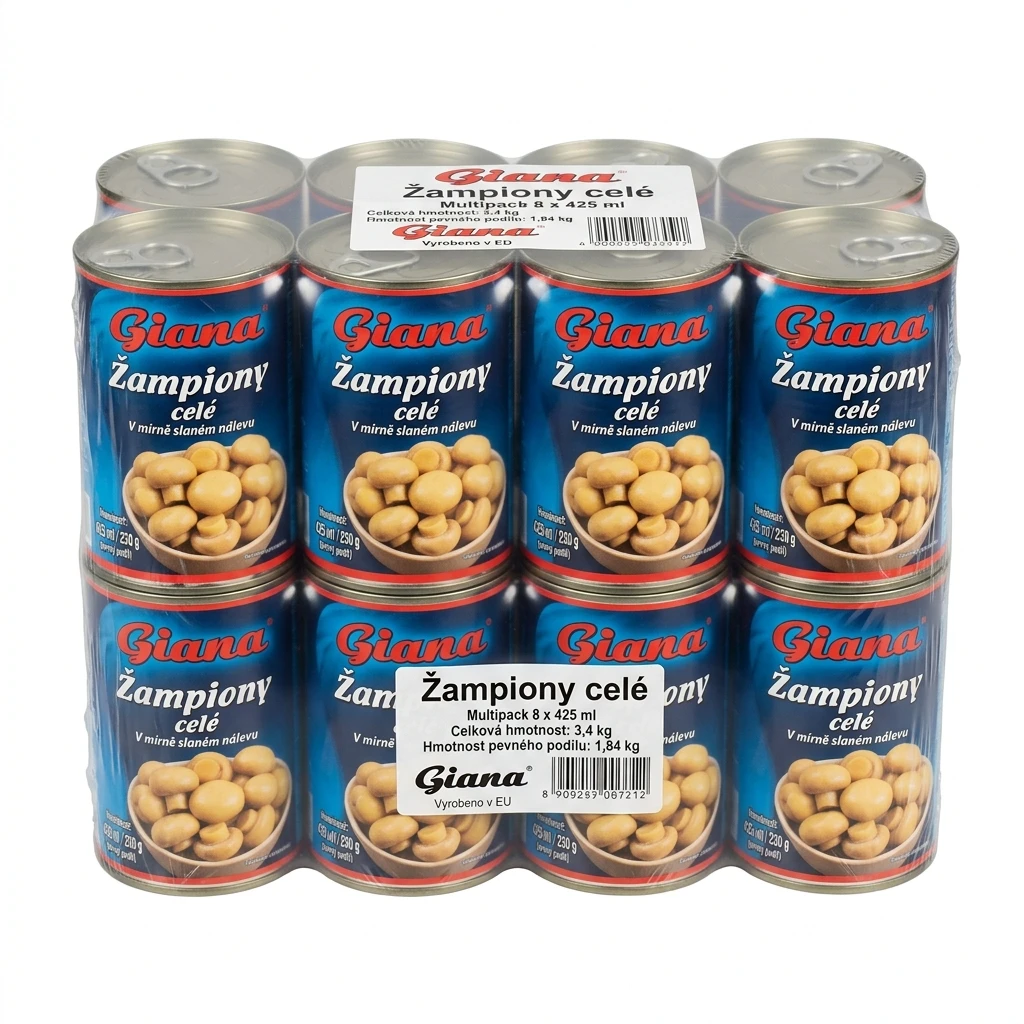 Giana Žampiony celé 8 x 425 ml