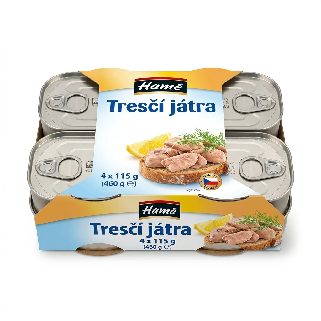 Hamé Tresčí játra 4 x 115 g