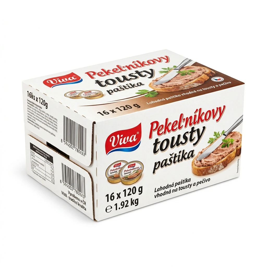 Viva Pekelníkovy tousty paštika 16 x 120 g