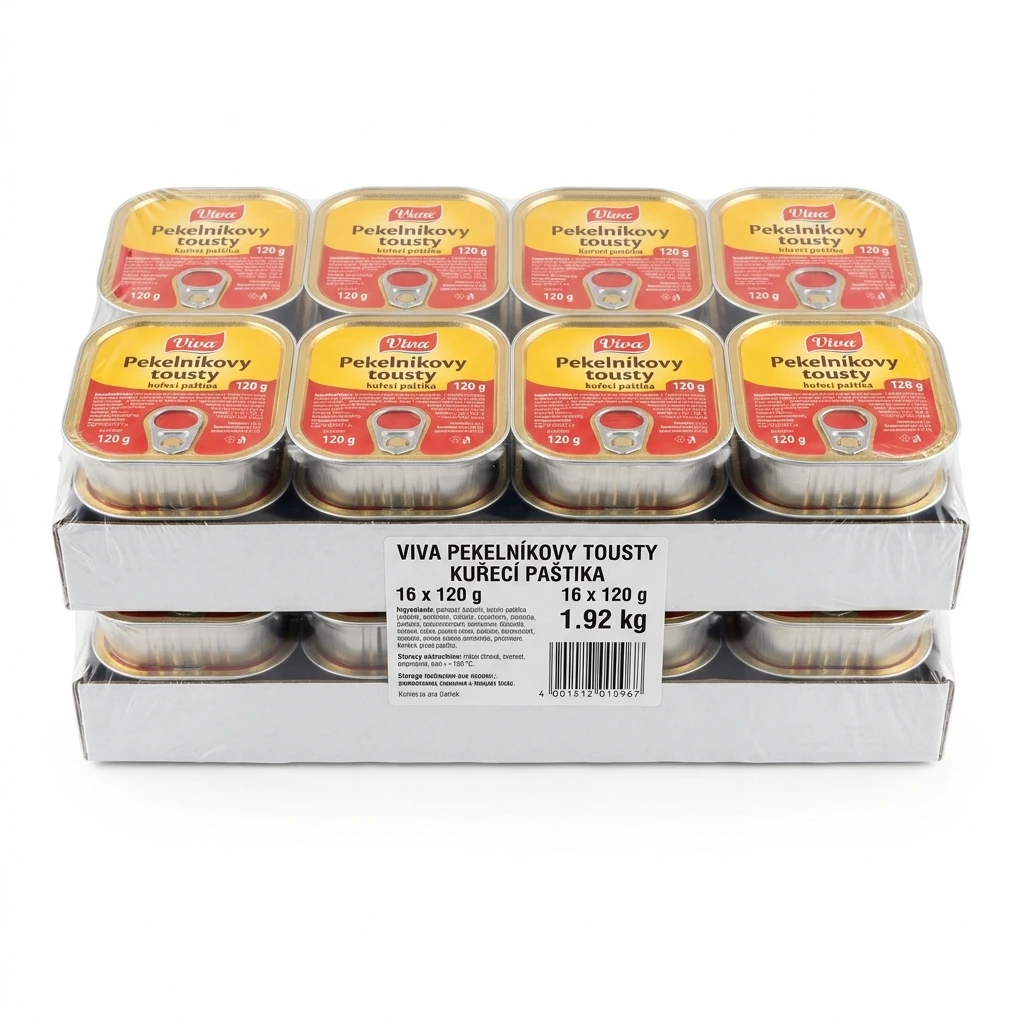 Viva Pekelníkovy tousty kuřecí paštika 16 x 120 g