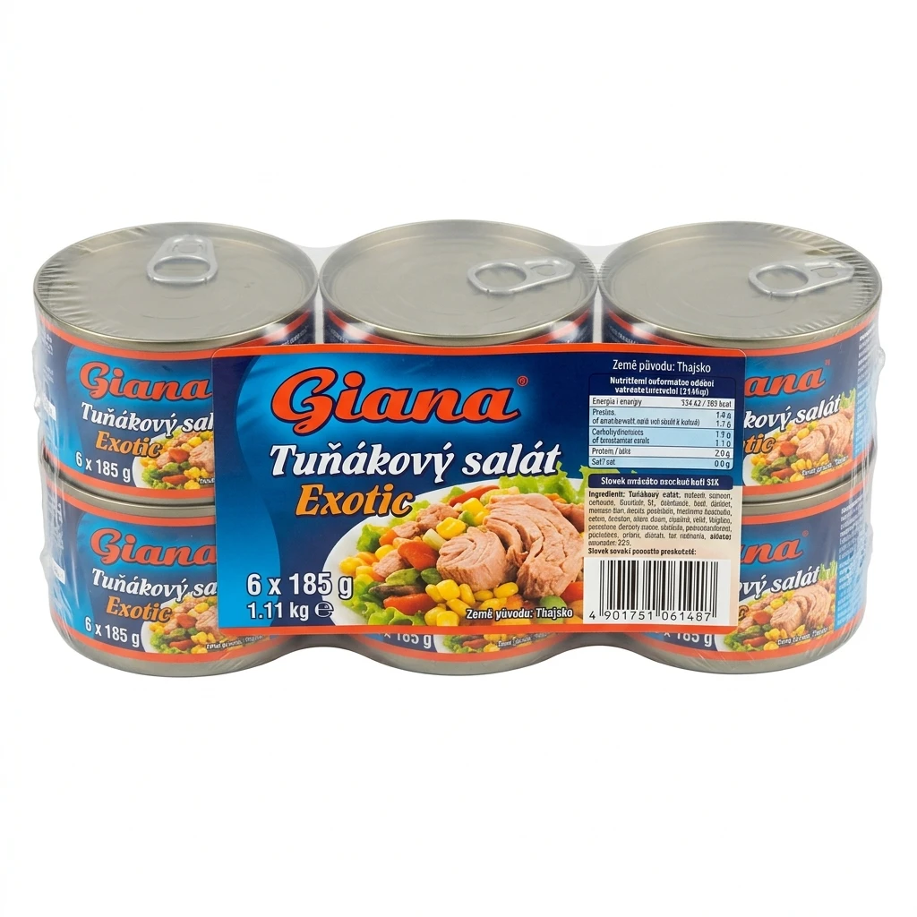 Giana Tuňákový salát Exotic 6 x 185 g