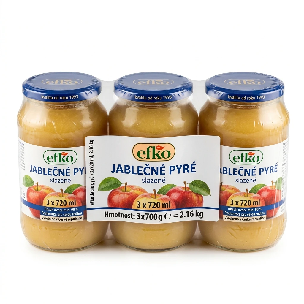 efko Jablečné pyré 3 x 720 ml