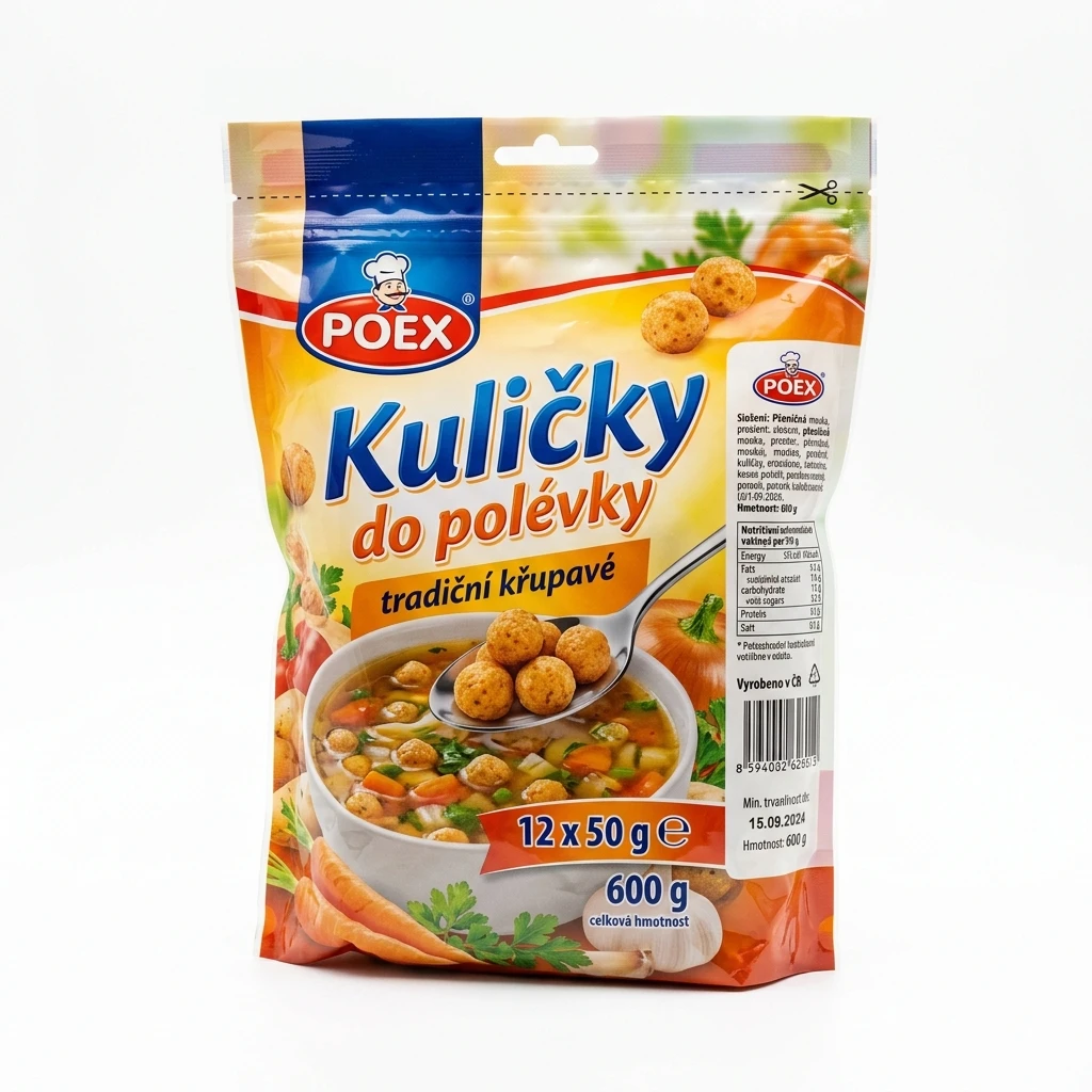 POEX Kuličky do polévky 12 x 50 g