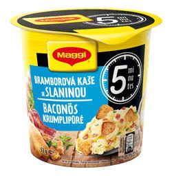 Maggi 5minut cup Bramborová kaše se slaninou 53 g