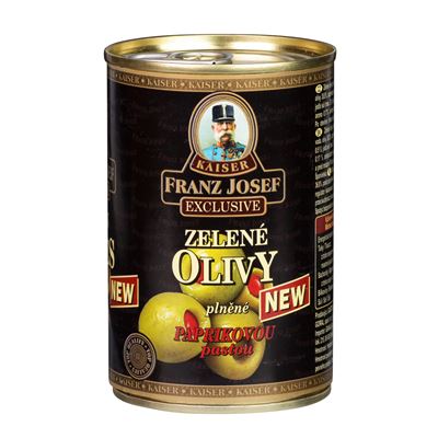 FRANZ JOSEF KAISER Olivy s paprikami nepálivé 314 ml